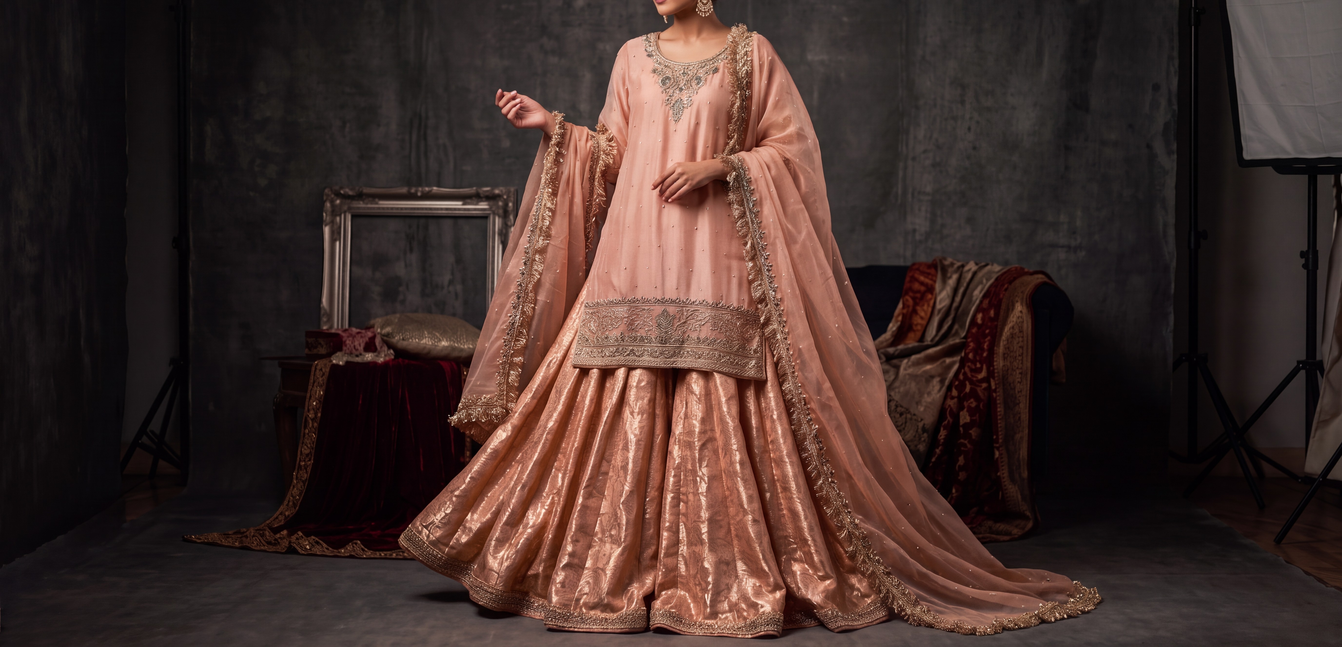 Blush Sharara Set